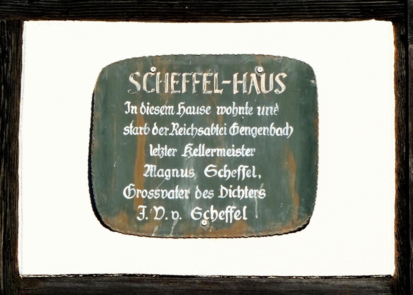 Ferienwohnung Scheffelhaus 겐넨바흐 외부 사진